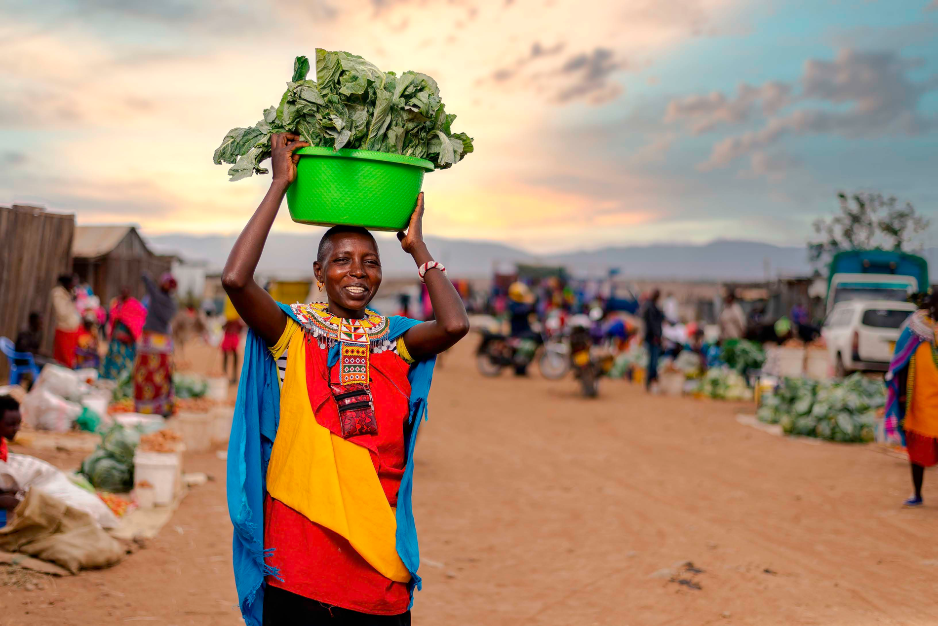 A colourful market scene photographed by Bobo Photography